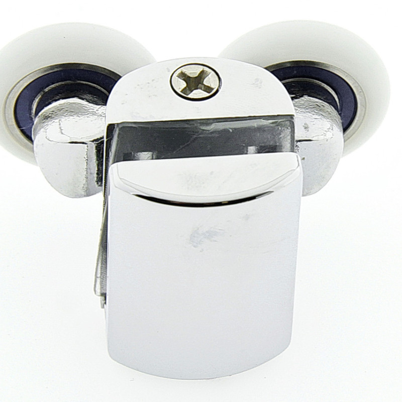 Ролики для душової кабіни подвійні, хромований, верхній ( В628 В )