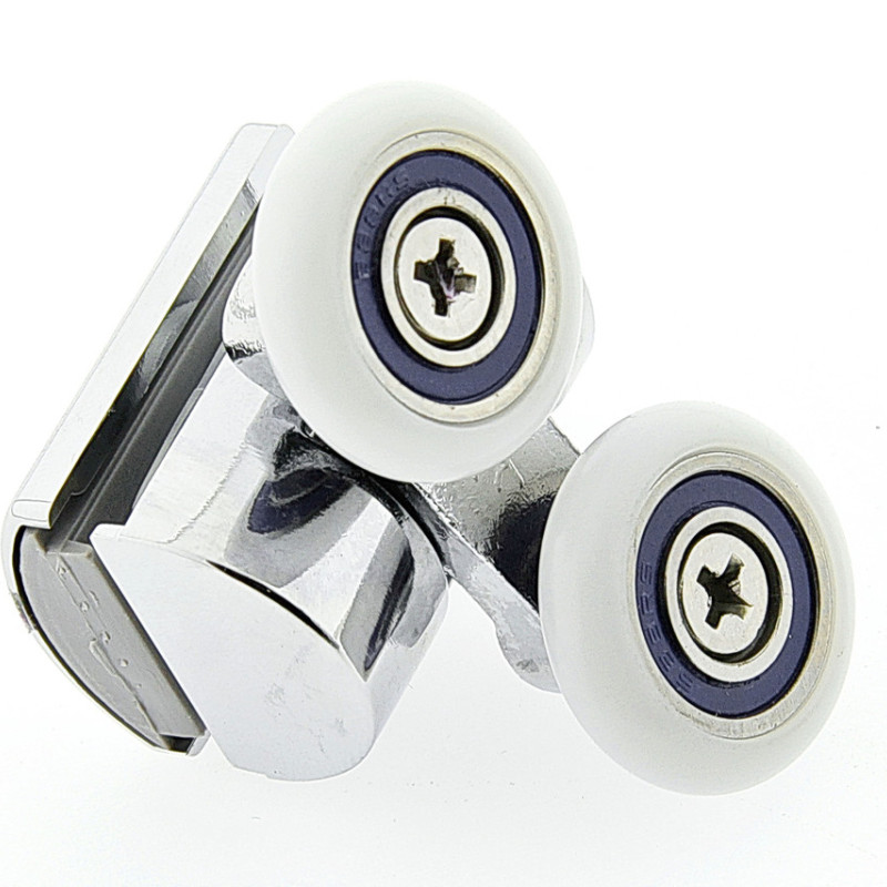 Ролики для душової кабіни подвійні, хромований, верхній ( В628 В )