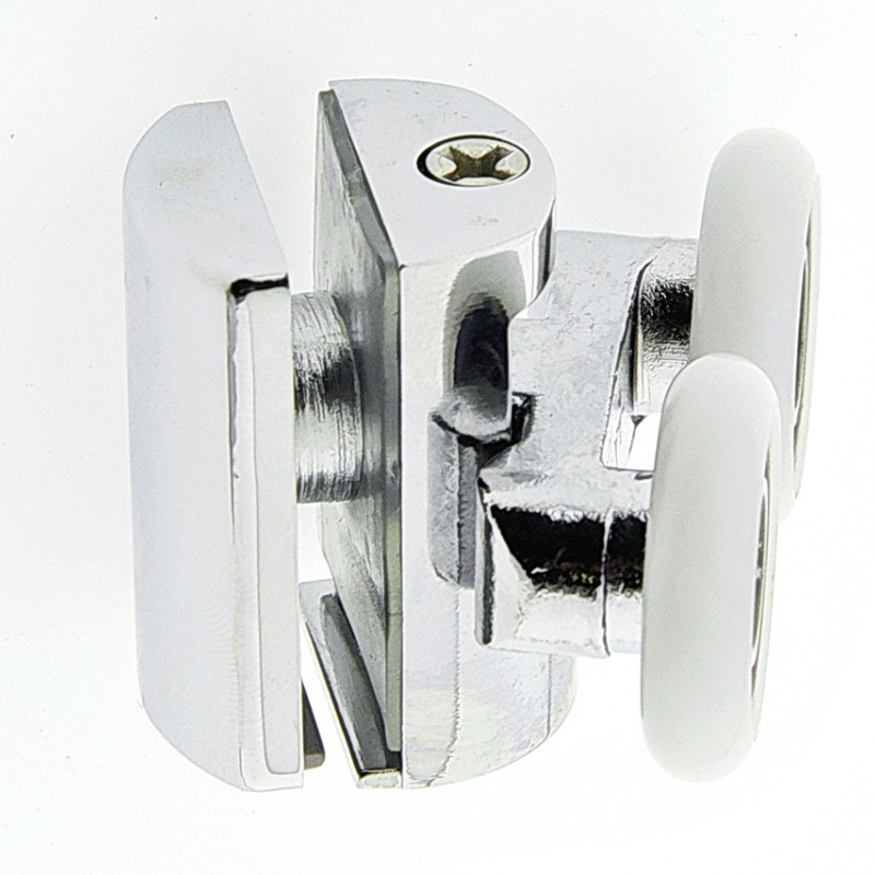 Ролики для душової кабіни подвійні, хромований, верхній ( В628 В )