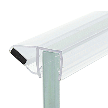 Магнітний ущільнювач для душової кабіни, магніт з боку 45° ( МС08Д 22 КЛ ) завдовжки 2.2 м