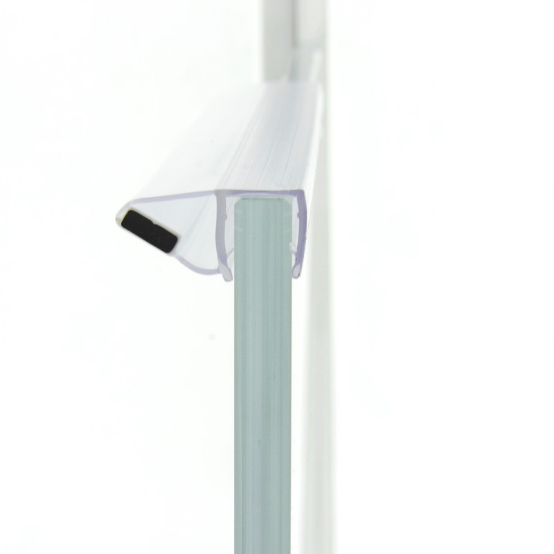 Магнітний ущільнювач для душової кабіни, магніт з боку 45° ( МС08Д 22 КЛ ) завдовжки 2.2 м