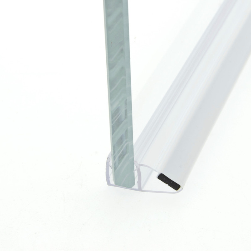 Магнітний ущільнювач для душової кабіни, магніт з боку 45° ( МС08Д 22 КЛ ) завдовжки 2.2 м