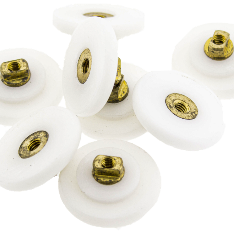 Коліщата для душової кабіни ( Р-26 ) 26 мм. і товщиною 4 мм. 28 мм