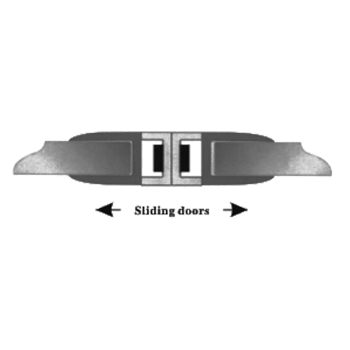 Магнітний ущільнювач для душової кабіни, прямий ( МС ПР ) довжиною 2 м