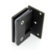 Петля для скляних дверей (стіна-скло) 90 градусів (КП 100В БЛ) Чорна