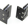 Петля для скляних дверей (стіна-скло) 90 градусів (КП 100В БЛ) Чорна