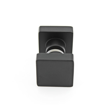 Ручка для скляних дверей на один отвір, латунна Чорна