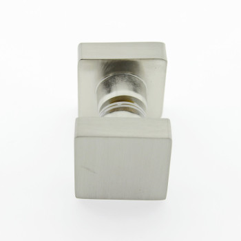 Ручка для скляних дверей на один отвір, латунна Сатин