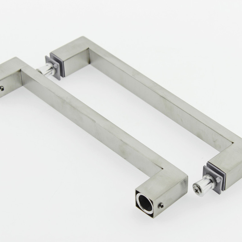 Ручка для скляних дверей (Н 036В ) Сатин. 200 мм.