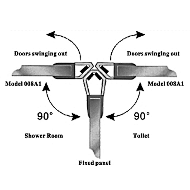 Магнітний ущільнювач для душової кабіни, прозорий ( МС0822КЛ ) довжиною 2,2 м