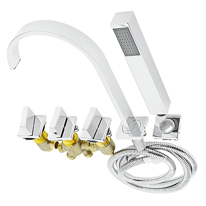 Змішувач на борту ванни, квадратна форма. (LT 501 \ 2)