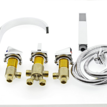 Змішувач на борту ванни, квадратна форма. (LT 501 \ 2)