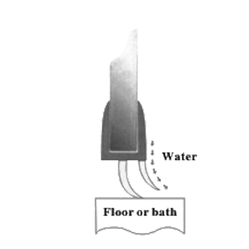 Ущільнювач для душової кабіни, нижній (ФС06СС КЛ)