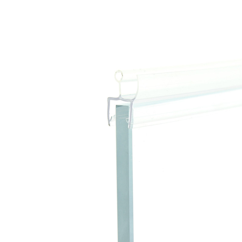 Ущільнювач для дверей душової кабіни, прозорий (ФС0608 22 КЛ) довжина 2,2 м.