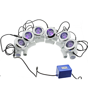 Форсунки для гідромасажної ванни з підсвічуванням води (ЛВД 01) комплект 6 шт.