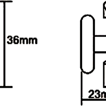 Ролик для душової кабіни нижній, хромований, одинарний, (В-902 А)