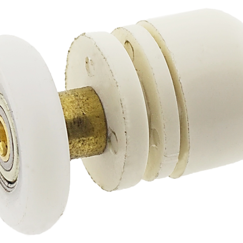 Ролики для душової кабіни одинарний, білий ( В-06 А ) 19 мм.