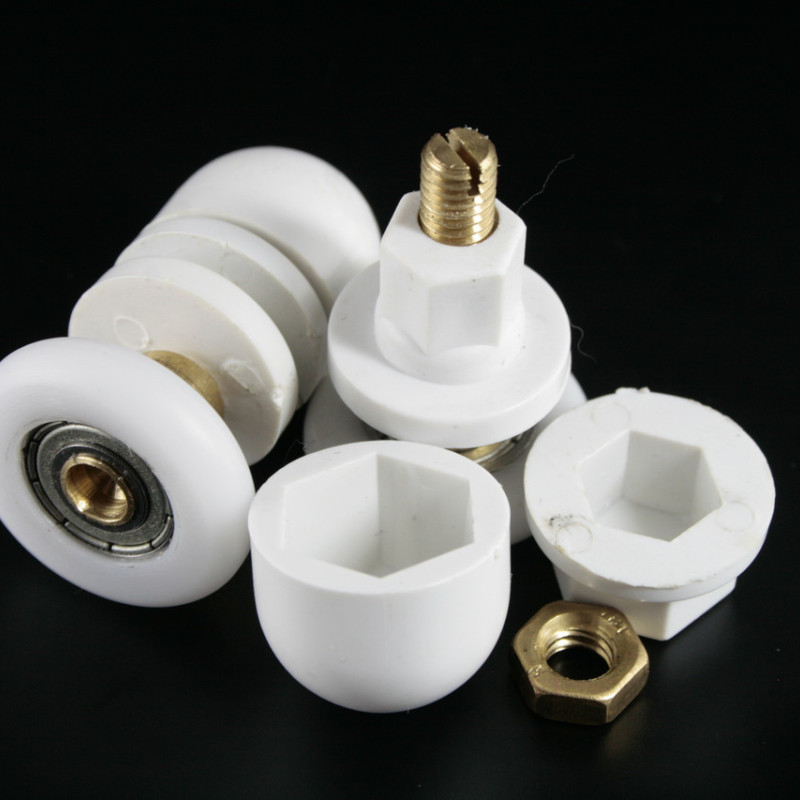 Ролики для душової кабіни одинарний, білий ( В-06 А ) 20 мм.