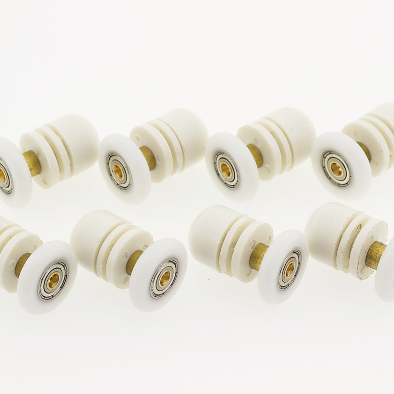 Ролики для душової кабіни одинарний, білий ( В-06 А ) 22 мм.