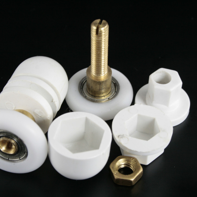 Ролики для душової кабіни одинарний, білий ( В-06 А ) 28 мм.