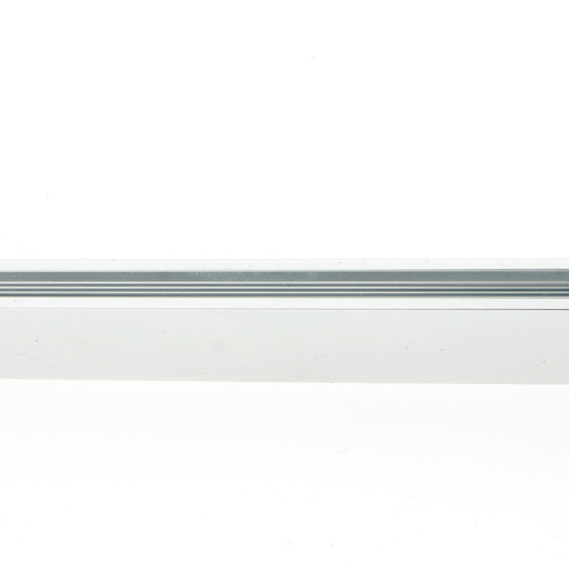 Профіль алюміній П-образний  12х17 хром під 8мм. скло 3 метри