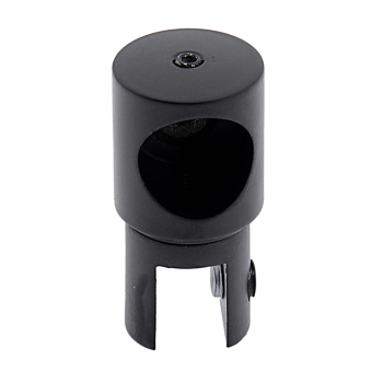 Кріплення для скла (скло-труба) Ø 19 мм. (КН 11) Чорний