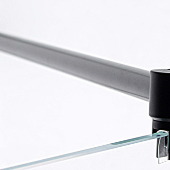 Кріплення для скла (скло-труба) Ø 19 мм. (КН 11) Чорний