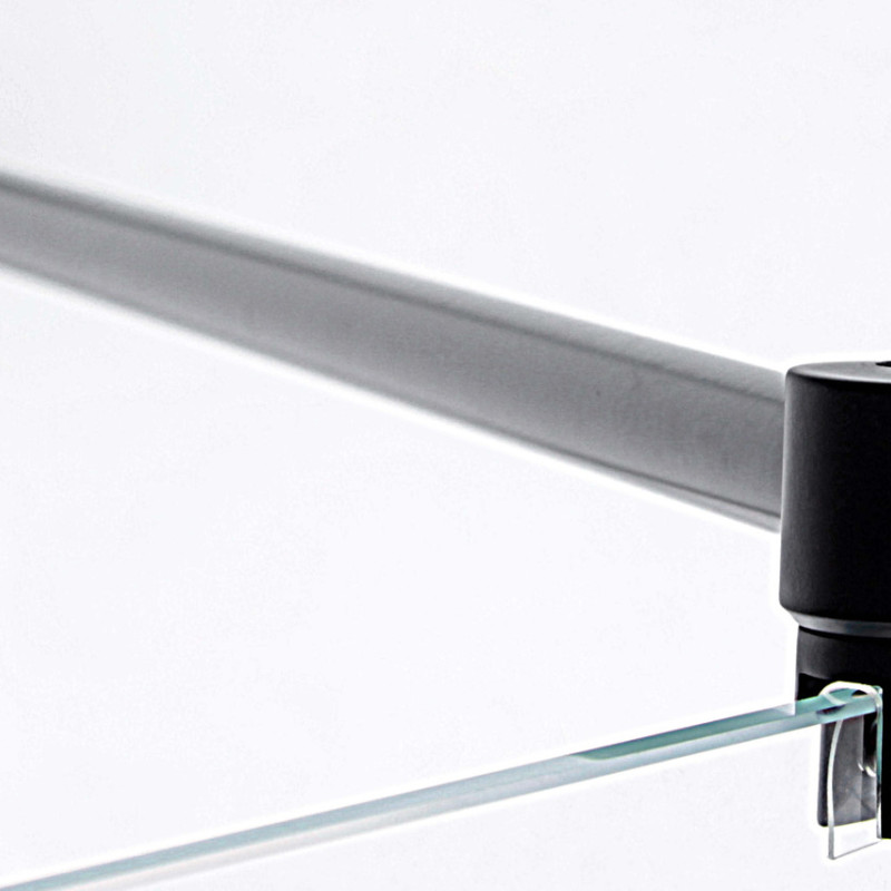 Кріплення для скла (скло-труба) Ø 19 мм. (КН 11) Чорний