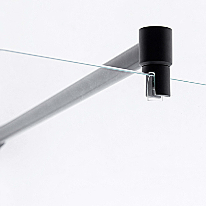 Кріплення для скла (скло-труба) Ø 19 мм. (КН 11) Чорний