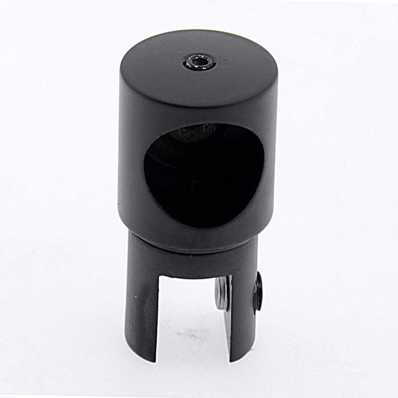 Кріплення для скла (скло-труба) Ø 19 мм. (КН 11) Чорний