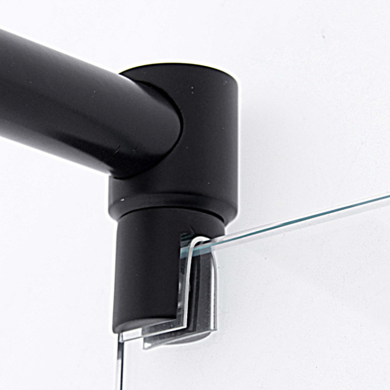 Кріплення для скла (скло-труба) Ø 19 мм. (КН 11) Чорний