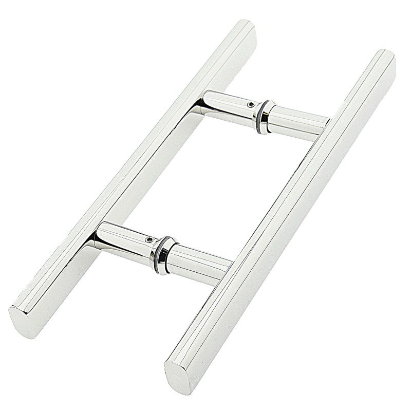 Ручка для скляних дверей ( НЛ02 ) 140 мм Нержавіюча сталь