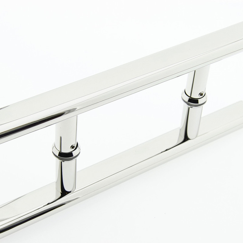 Ручка для скляних дверей ( НЛ02 ) 140 мм Нержавіюча сталь