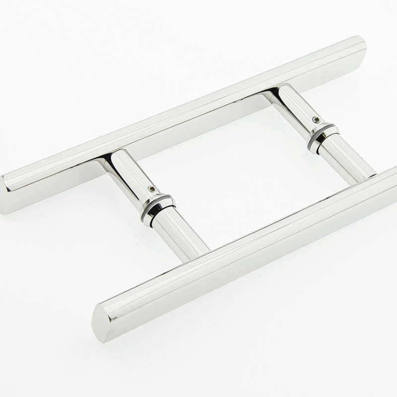 Ручка для скляних дверей ( НЛ02 ) 140 мм Нержавіюча сталь