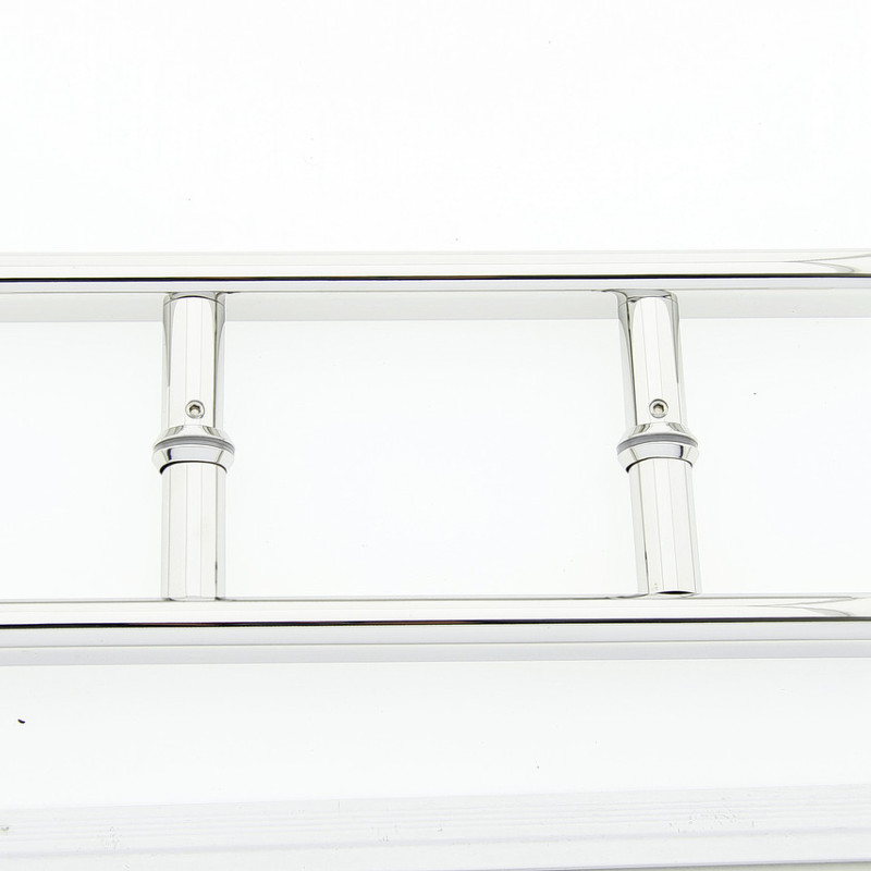 Ручка для скляних дверей ( НЛ02 ) 140 мм Нержавіюча сталь