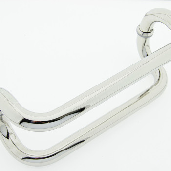 Ручка для скляних дверей ( НЛ015 ) 300 мм Нержавіюча сталь