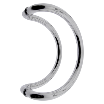 Ручка для скляних дверей ( НЛ014 ) полірована нержавіюча сталь Ø25 мм, 275мм