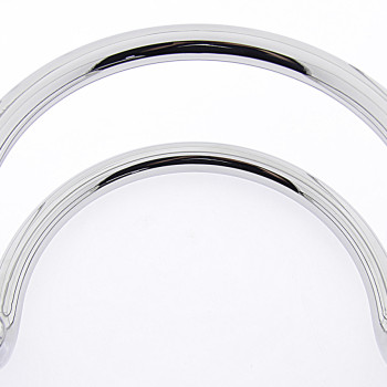 Ручка для скляних дверей ( НЛ014 ) полірована нержавіюча сталь Ø25 мм, 275мм