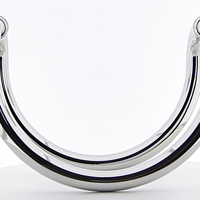 Ручка для скляних дверей ( НЛ014 ) полірована нержавіюча сталь Ø25 мм, 275мм