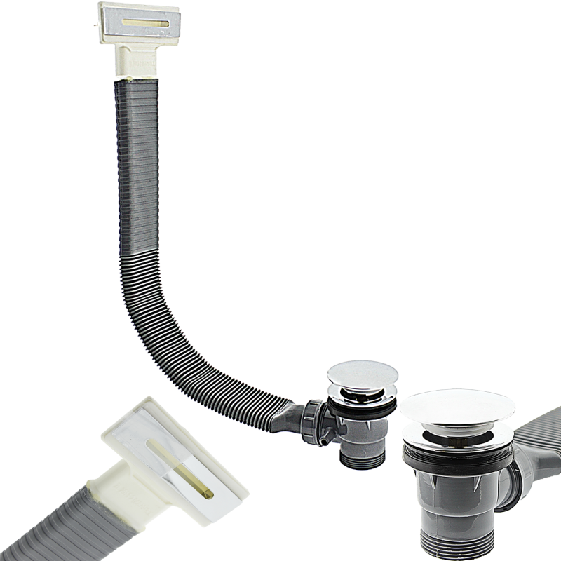 Сифон для ванної з переливом (ПАС 065)