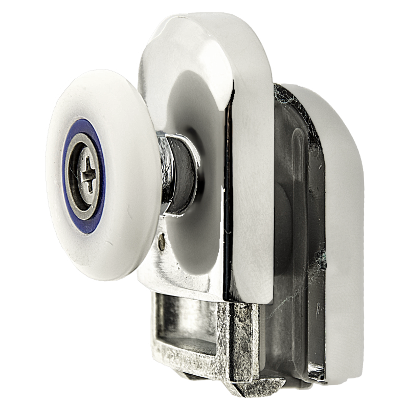 Ролики для душової кабіни нижні ,нажимні, хромований, одинарний, (В-615 А) 26 мм