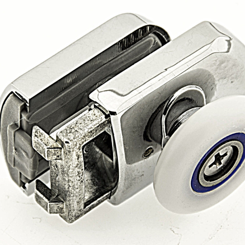 Ролики для душової кабіни нижні ,нажимні, хромований, одинарний, (В-615 А) 26 мм