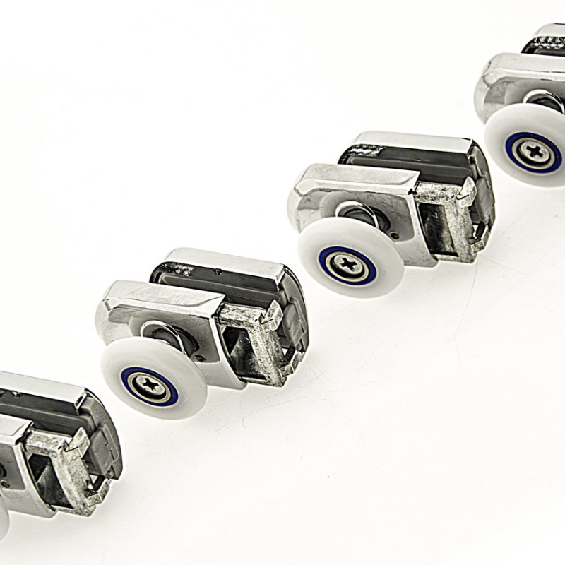 Ролики для душової кабіни нижні ,нажимні, хромований, одинарний, (В-615 А) 26 мм