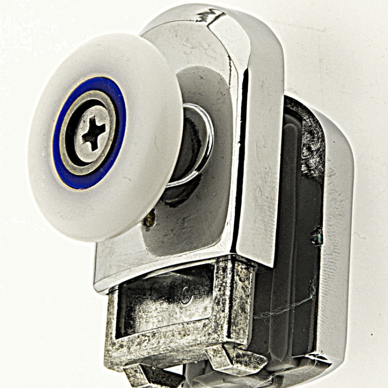 Ролики для душової кабіни нижні ,нажимні, хромований, одинарний, (В-615 А) 26 мм