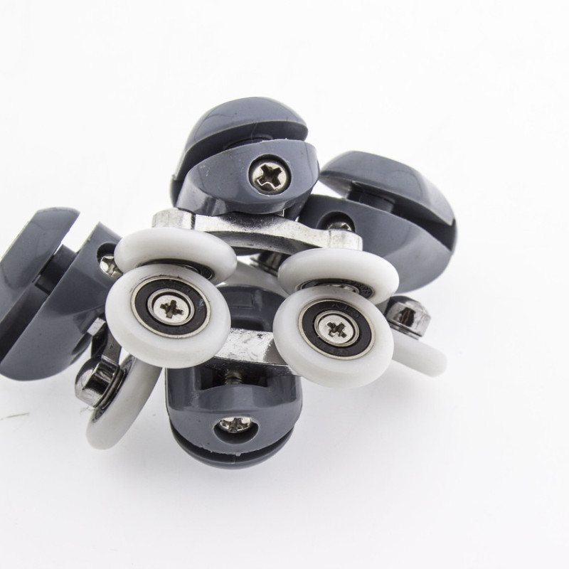 Ролики для душової кабіни подвійні верхні сірі ( В-43 С ) 19 мм.