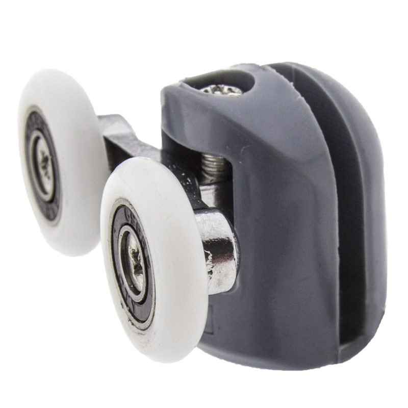 Ролики для душової кабіни подвійні верхні сірі ( В-43 С ) 28 мм.