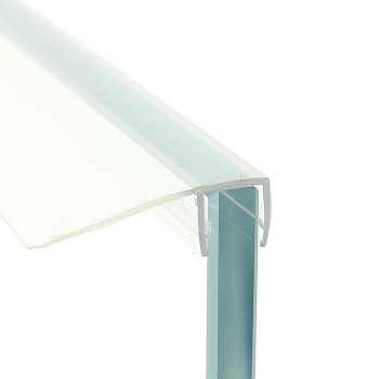 Ущільнювач для душових кабін, боковий довжина 2 м. Вія 25 мм. 6 мм.