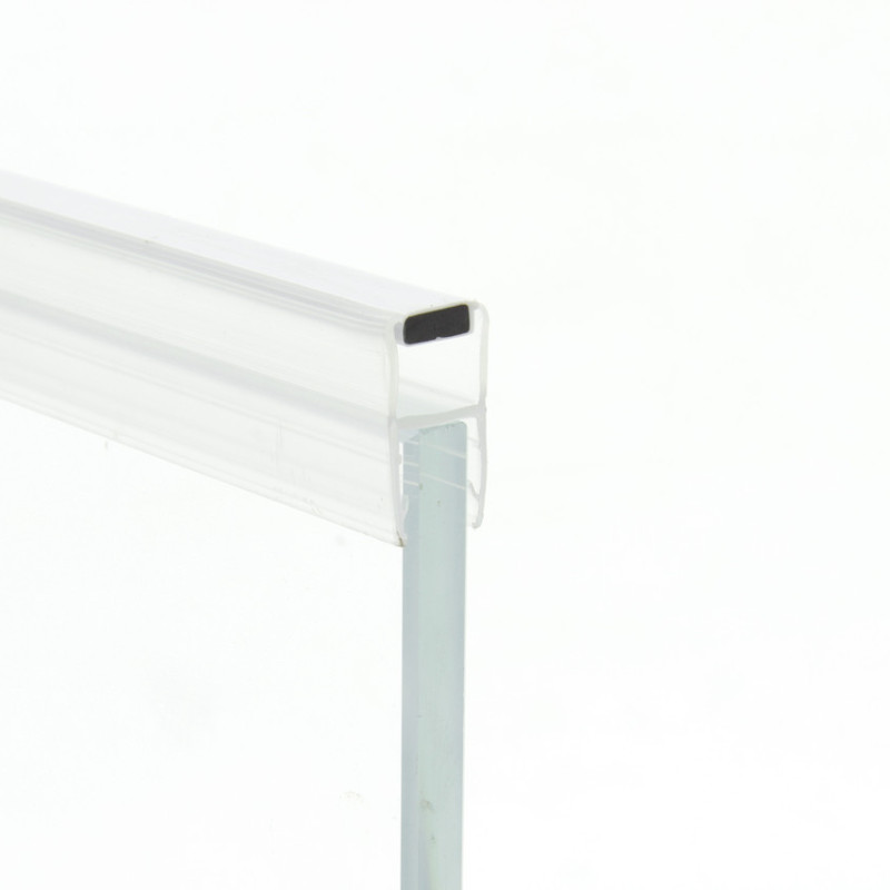 Магнітний ущільнювач для душової кабіни, прямий ( МС ПР ) довжиною 2 м 8 мм.