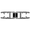 Магнітний ущільнювач для душової кабіни, прямий ( МС ПР ) довжиною 2 м 8 мм.