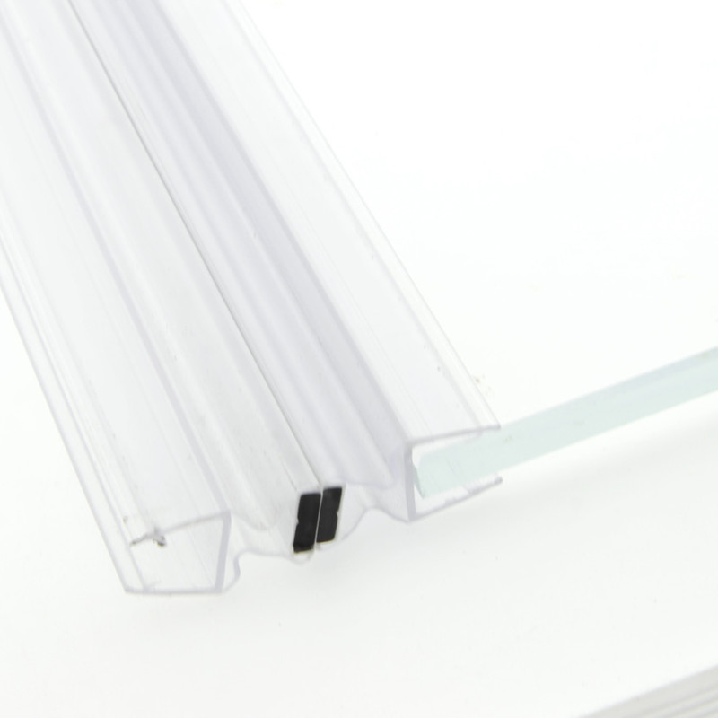 Магнітний ущільнювач для душової кабіни, плавальний, прозорий (МСФ КЛ) завдовжки 2 м 8 мм.